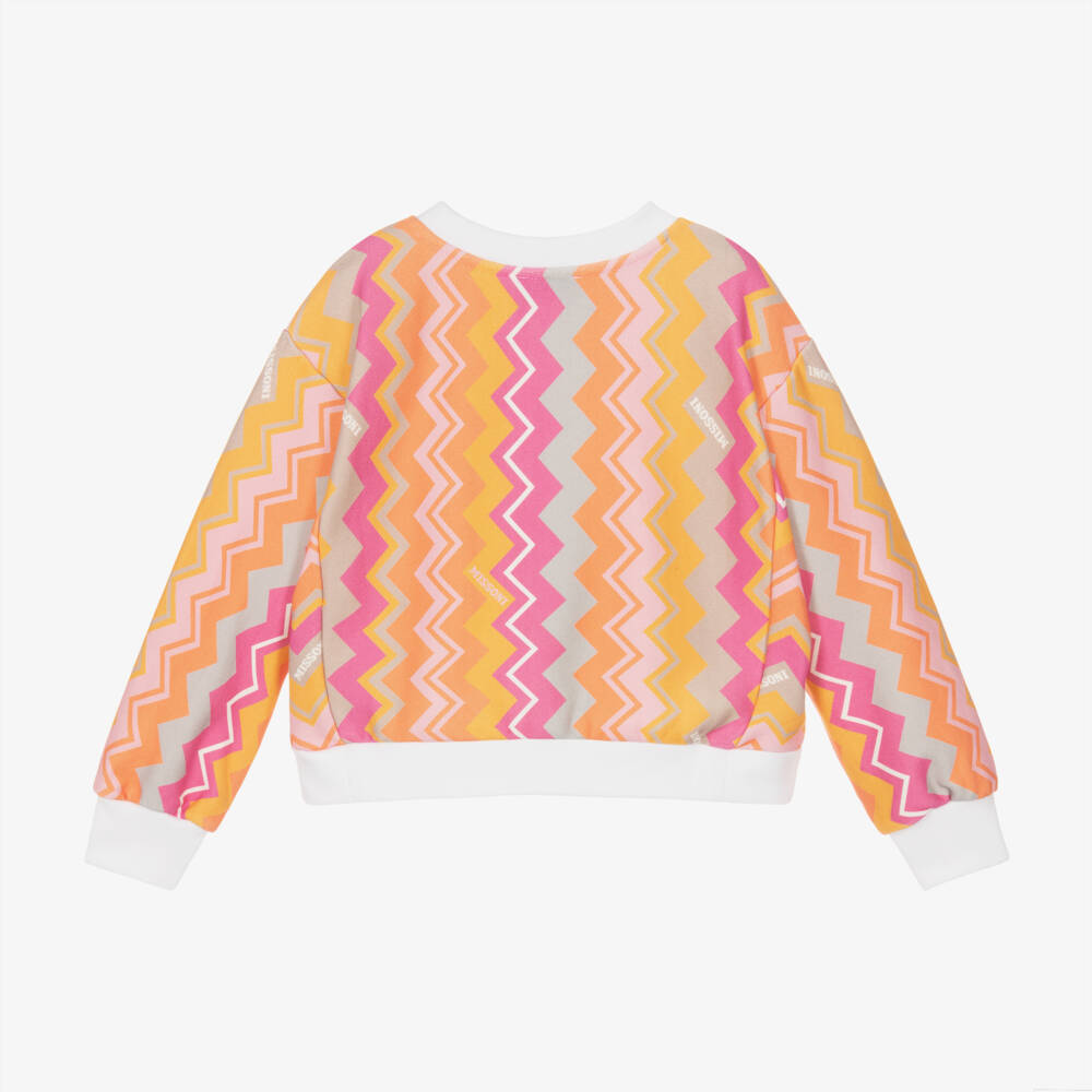 Missoni-Girls Cotton Zigzag Jumper | Childrensalon Outlet
