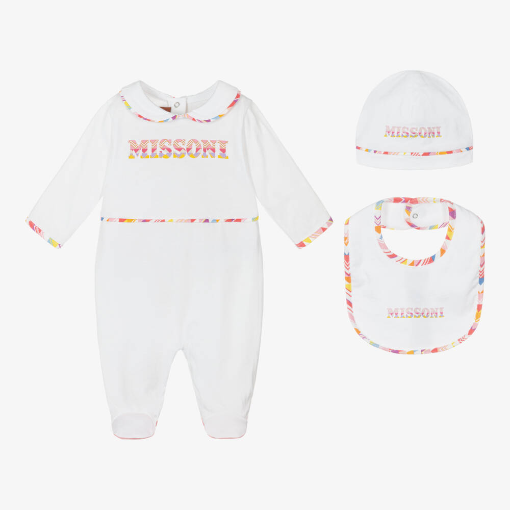 Missoni-Girls Elegant Cotton Zigzag Ensemble | Childrensalon Outlet
