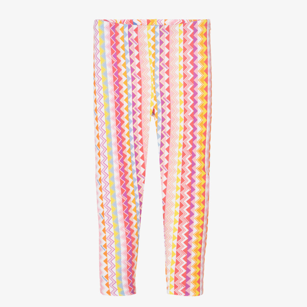Missoni-Girls Pastel Chevron Cotton Trousers | Childrensalon Outlet