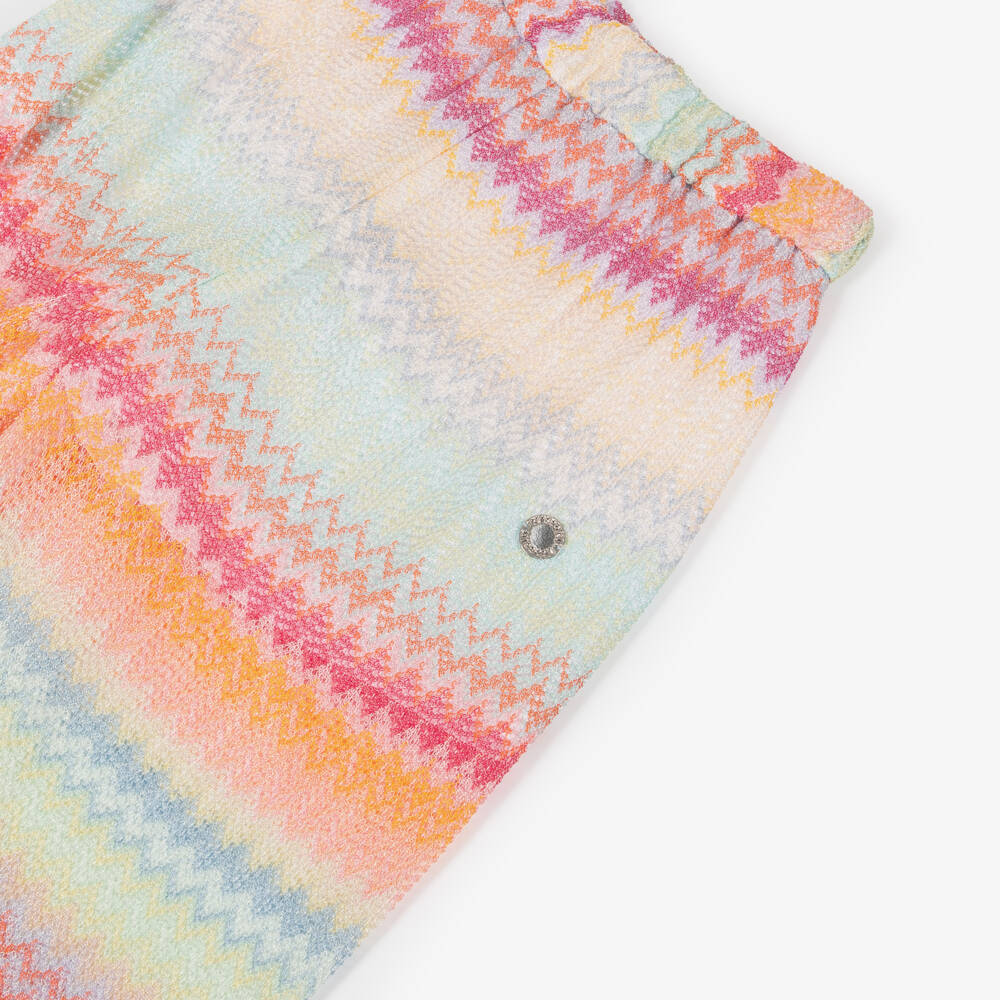 Missoni-بنطلون محبوك بنقشة شيفرون بألوان الباستيل للبنات | Childrensalon Outlet