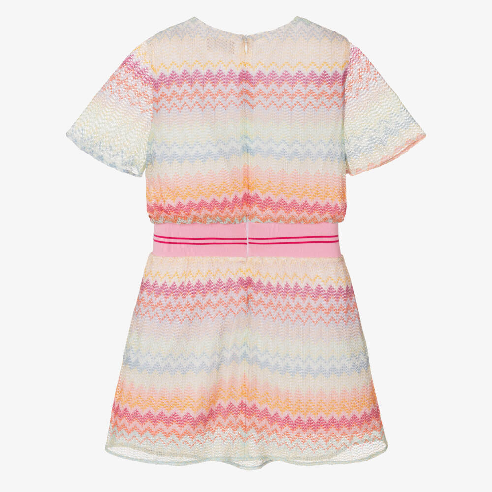 Missoni-Girls Pastel Zigzag Knit Frock | Childrensalon Outlet