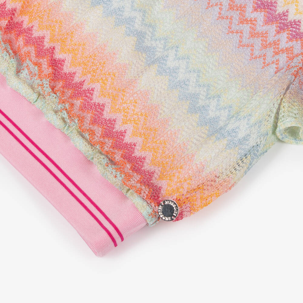 Missoni-Girls Pastel Zigzag Knit Top | Childrensalon Outlet