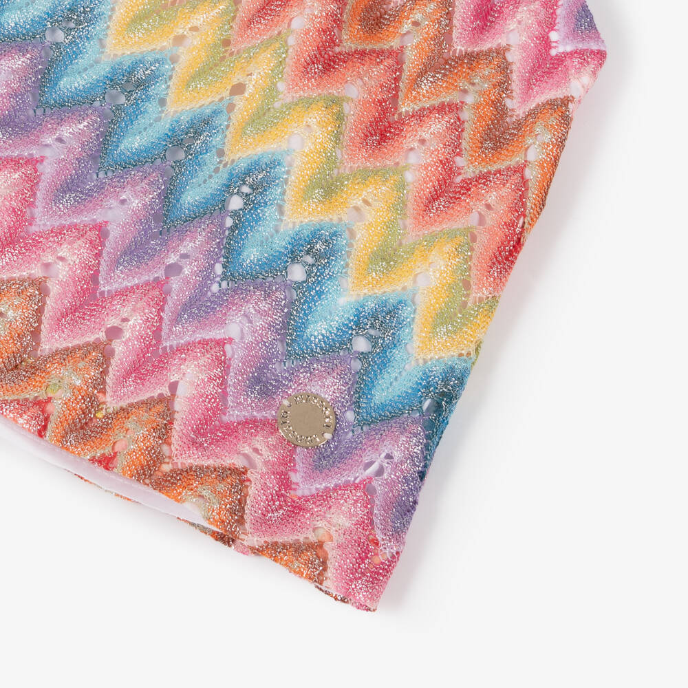 Missoni-بلوزة محبوكة بنمط متعرج وردي للبنات | Childrensalon Outlet