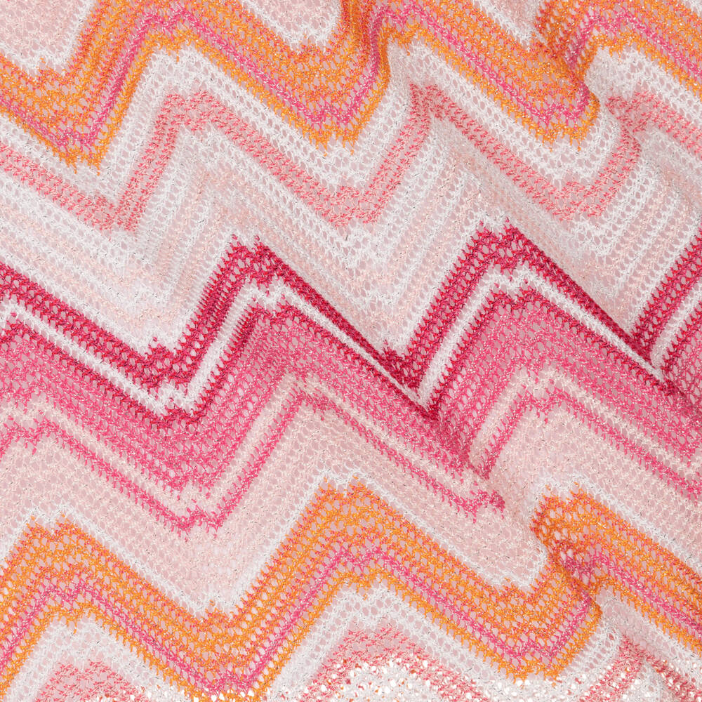 Missoni-Girls Pink Crochet Zigzag Frock | Childrensalon Outlet