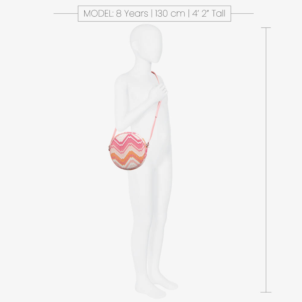 Missoni-Girls Pink Crochet Zigzag Tote | Childrensalon Outlet