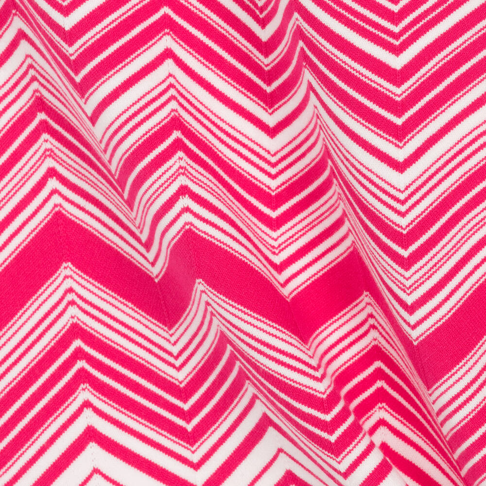 Missoni-Girls Pink Knitted Zigzag Dress | Childrensalon Outlet