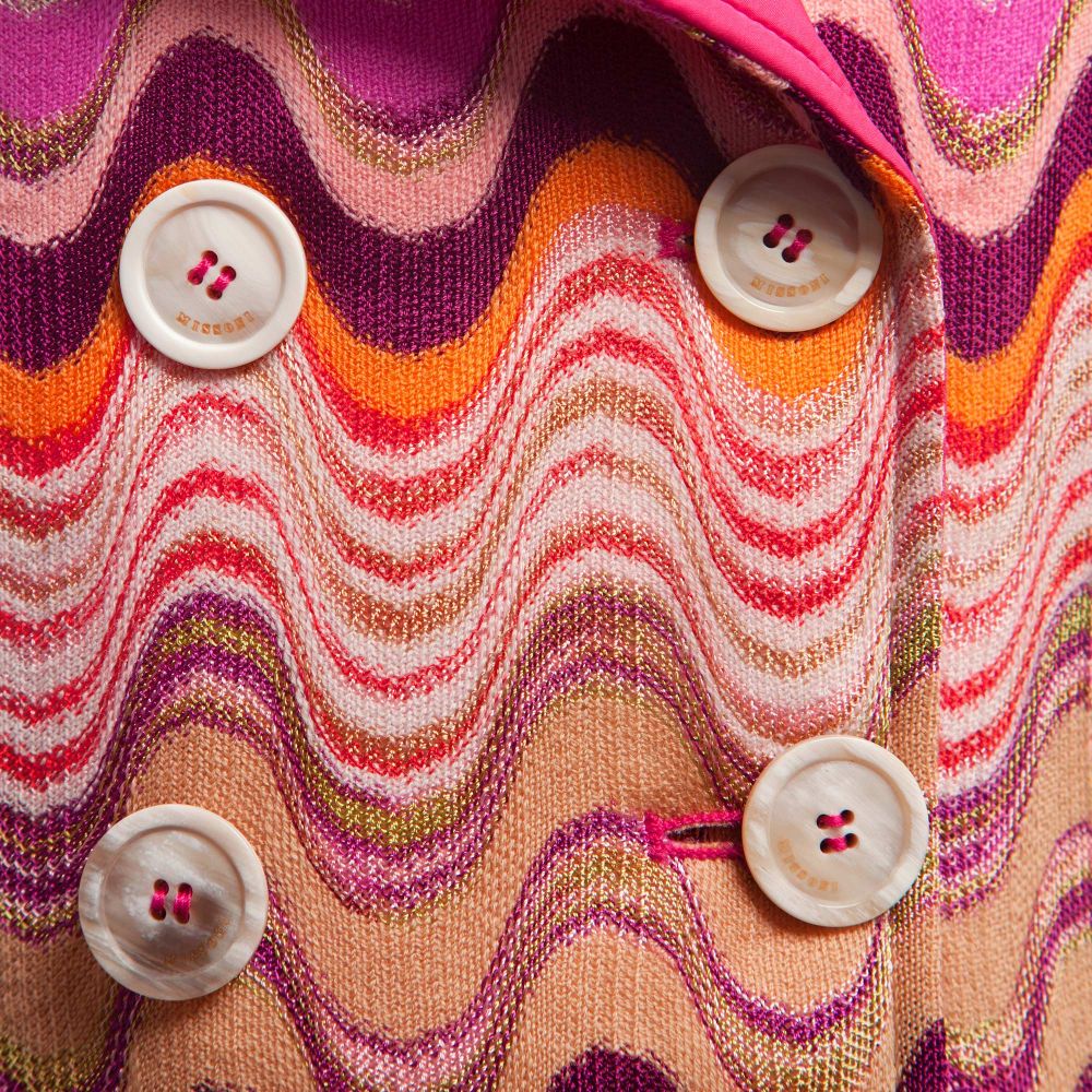 Missoni-معطف وردي ذو وجهين للفتيات | Childrensalon Outlet