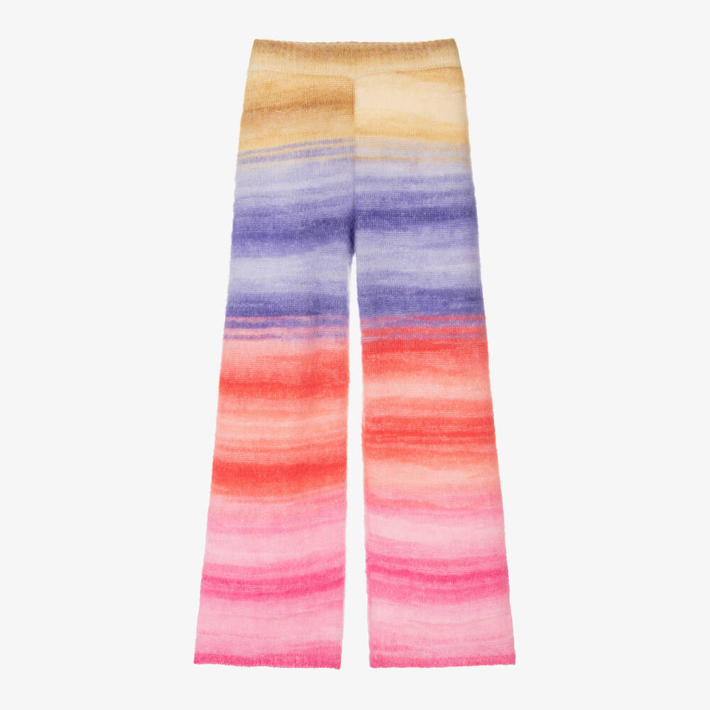 Missoni - Wollstrickhose in Rosa und Gelb für Mädchen | Childrensalon