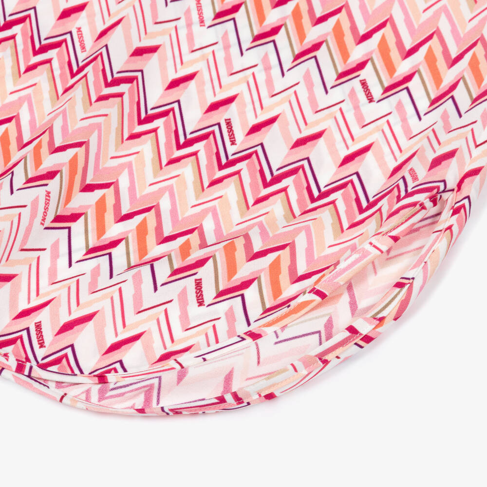 Missoni-Girls Pink Zigzag Belted Dress | Childrensalon Outlet
