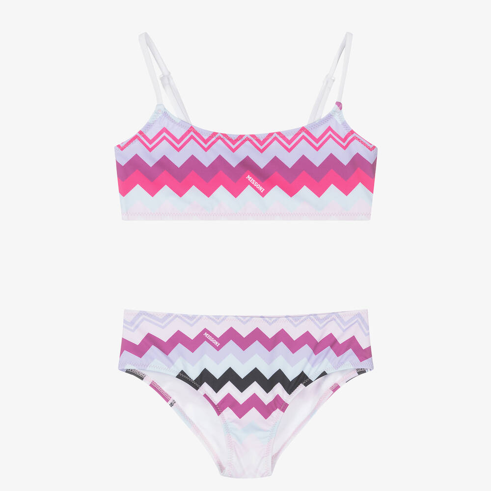 Missoni - Bikini zigzags violets fille | Childrensalon