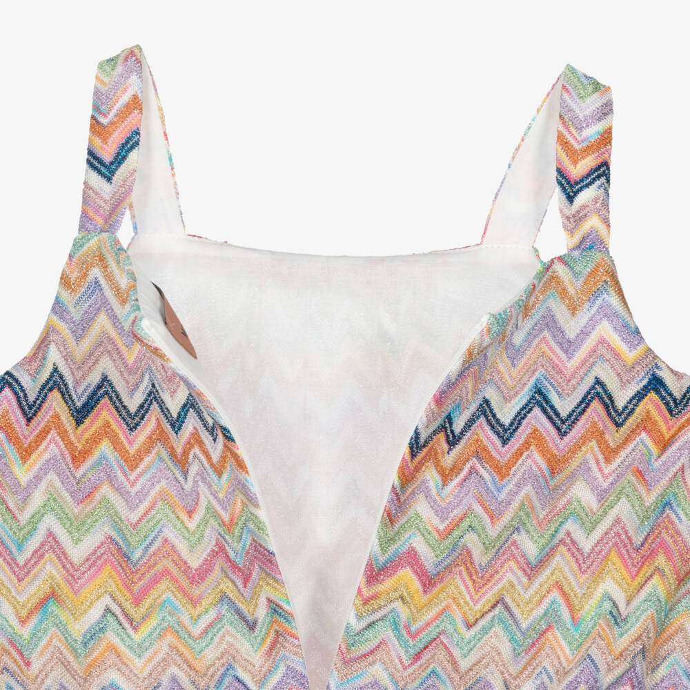 Missoni-Girls Rainbow Zigzag Sleeveless Playsuit | Childrensalon Outlet