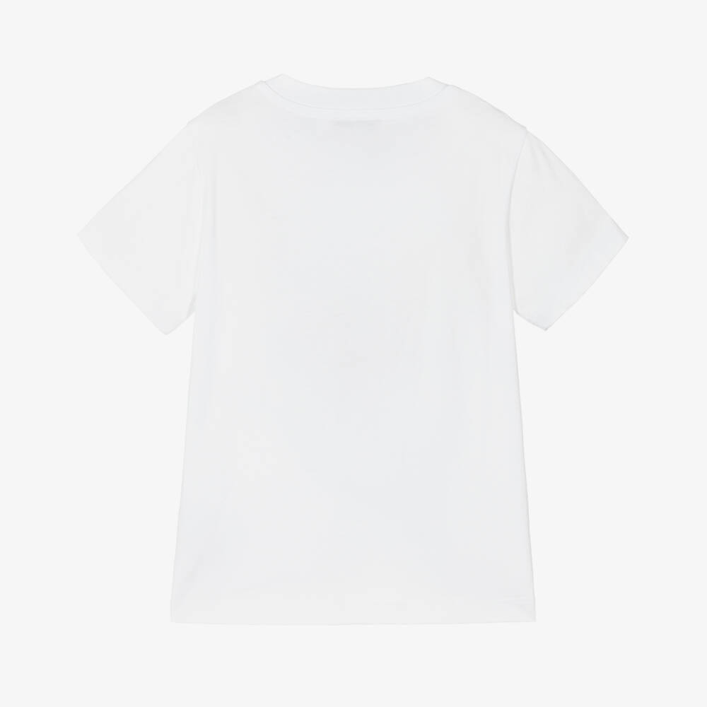 Missoni-Girls Sparkling White Cotton Tee | Childrensalon Outlet