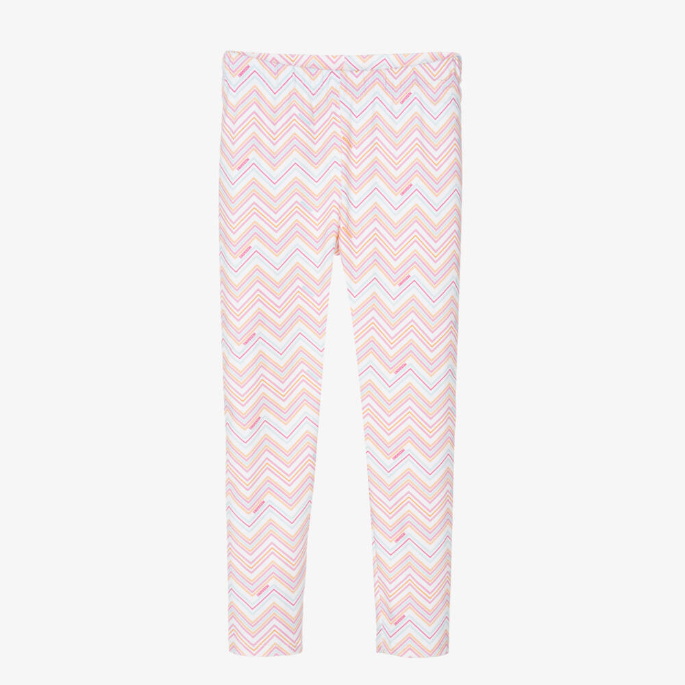 Missoni-Girls Vibrant Zigzag Cotton Trousers | Childrensalon Outlet