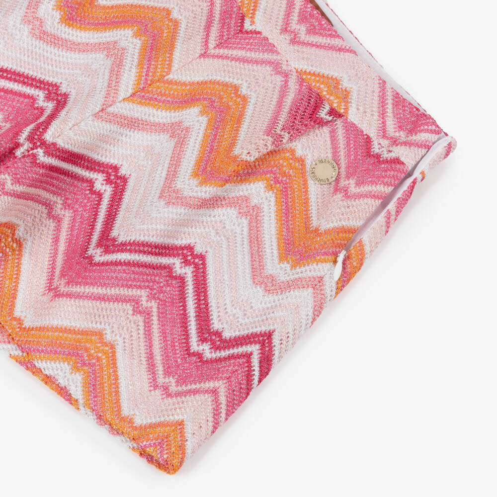 Missoni-Girls Vibrant Zigzag Knit Shorts | Childrensalon Outlet