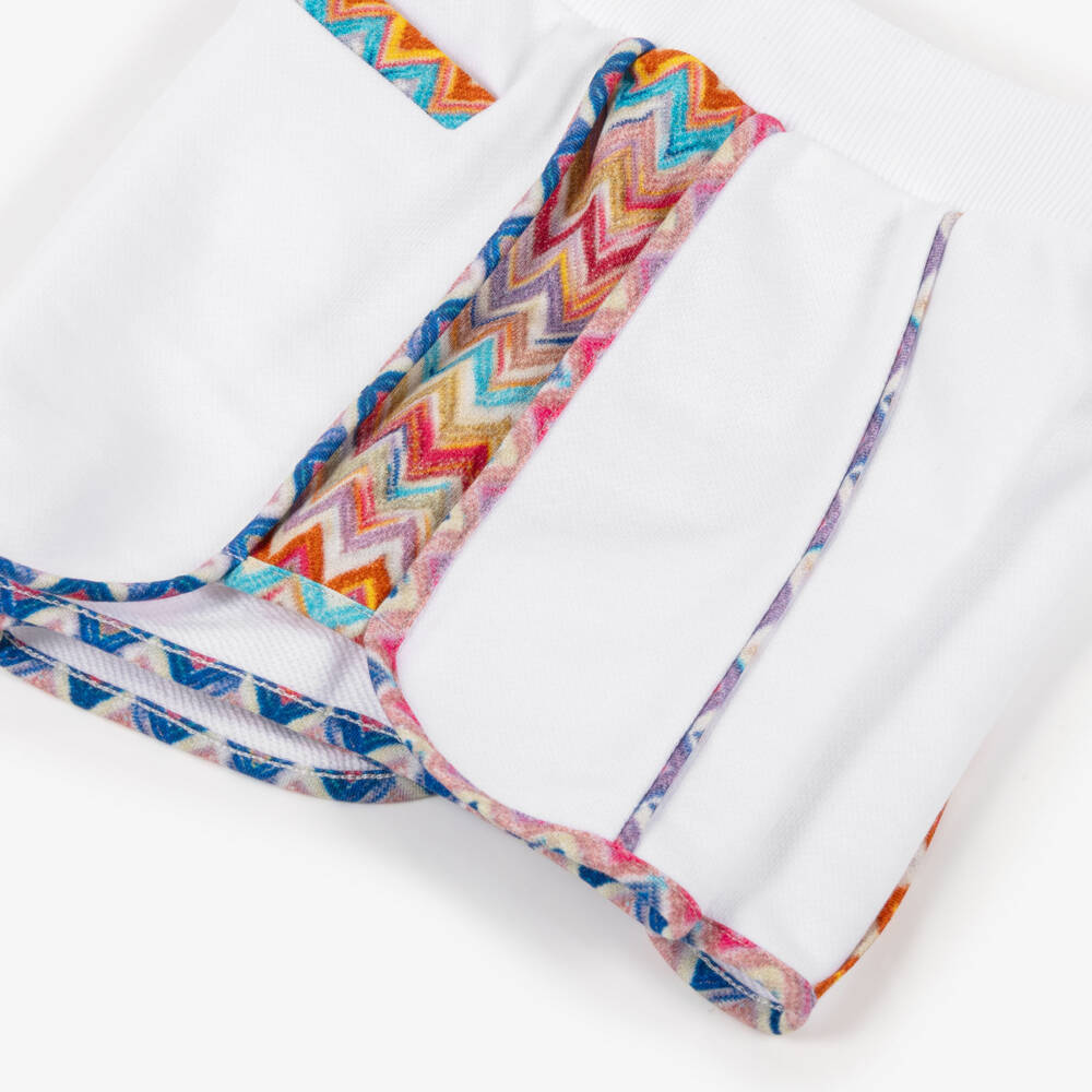 Missoni-Белые шорты с узором для девочек | Childrensalon Outlet