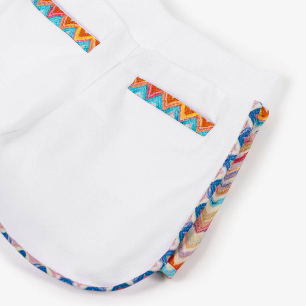 Missoni-Белые шорты с узором для девочек | Childrensalon Outlet