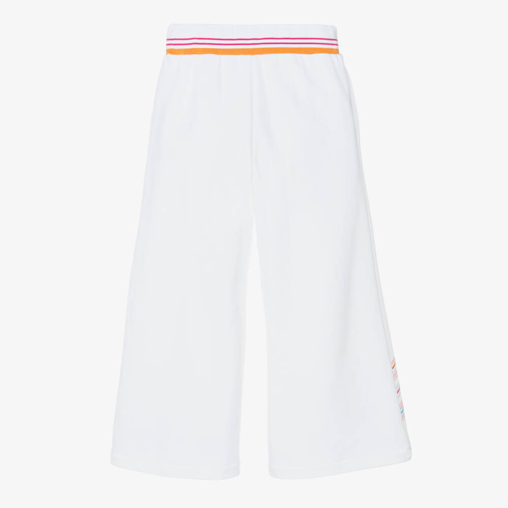 Missoni-Белые хлопковые брюки зигзаг для девочек | Childrensalon Outlet