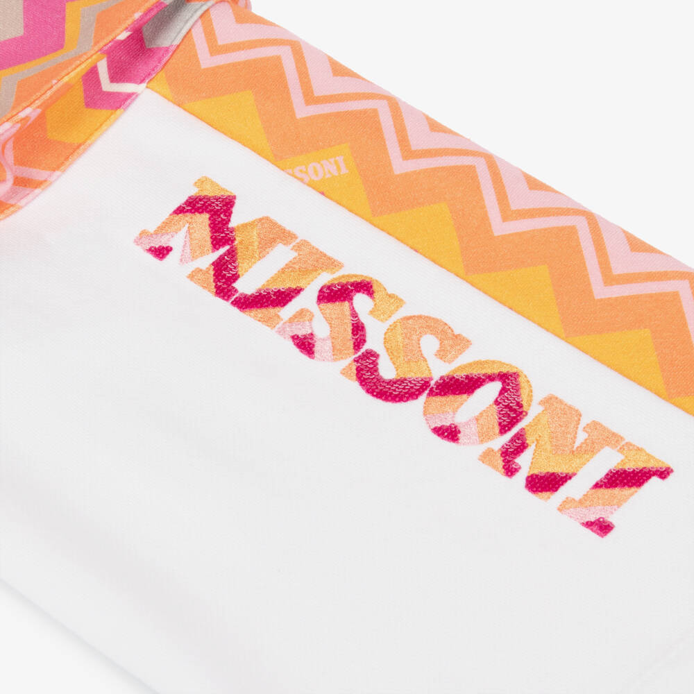 Missoni-Girls Zigzag Patterned White Trousers | Childrensalon Outlet