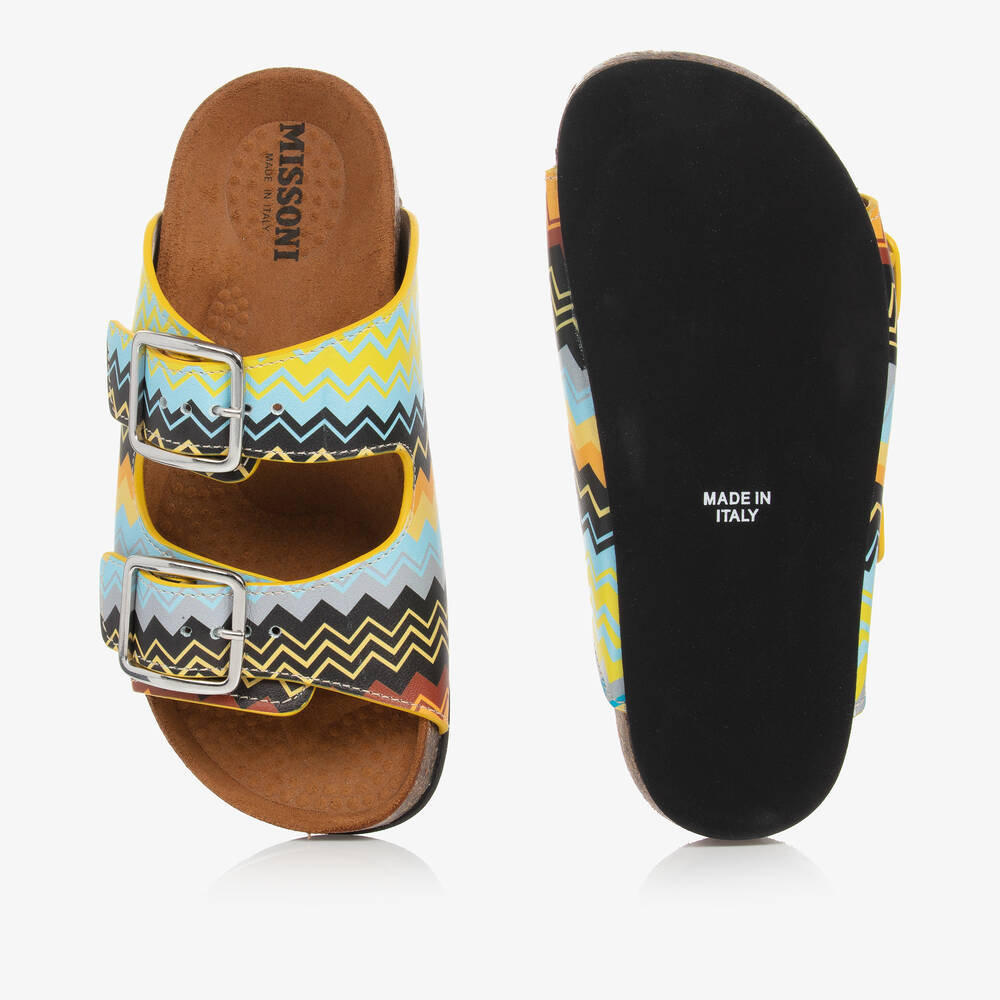 Missoni-Leather Multicolour Zigzag Sandals | Childrensalon Outlet