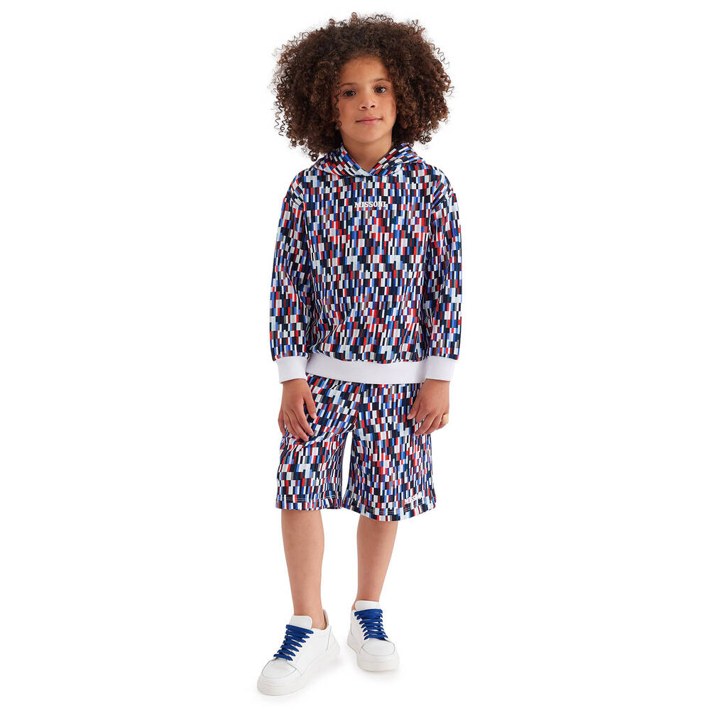 Missoni-Teen Boys Blue Cotton Jersey Shorts | Childrensalon Outlet