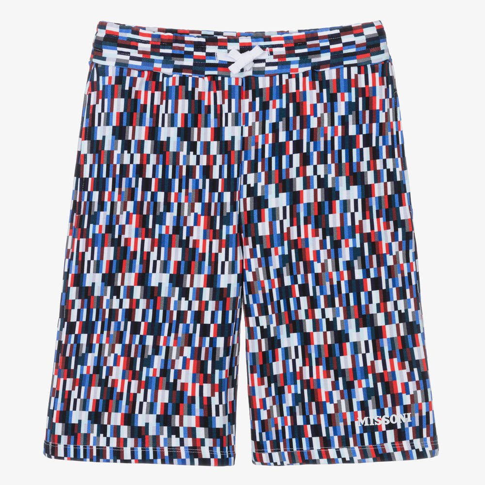 Missoni-Синие шорты из хлопкового джерси для мальчиков-подростков | Childrensalon Outlet