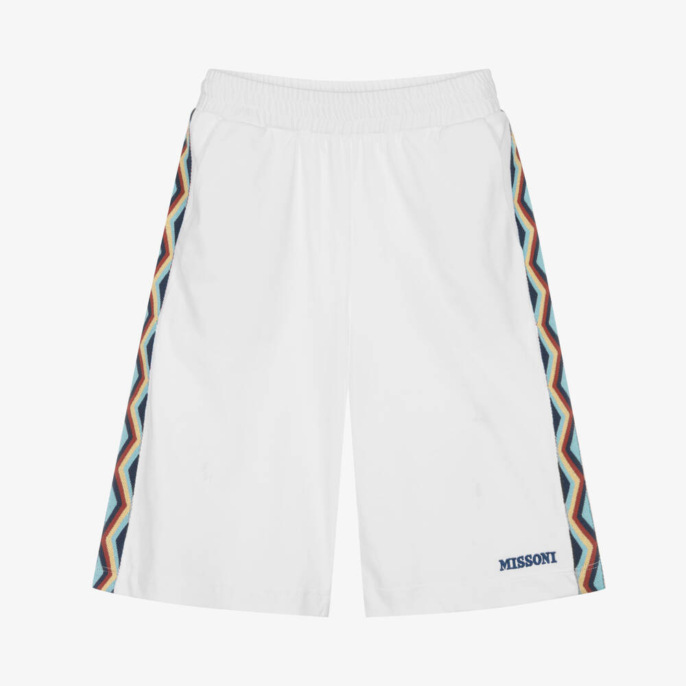 Missoni-Белые шорты с зигзагами | Childrensalon Outlet