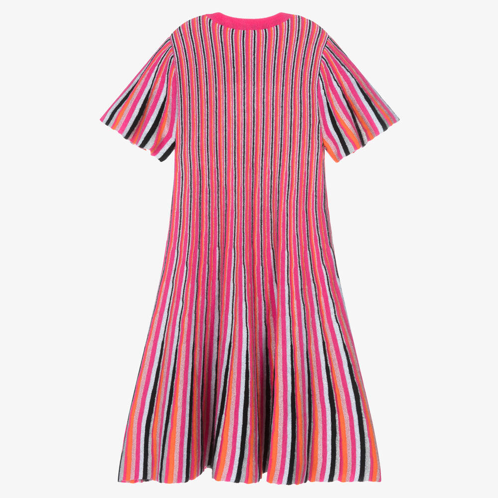 Missoni-Teen Girls Bright Pink Striped Dress | Childrensalon Outlet