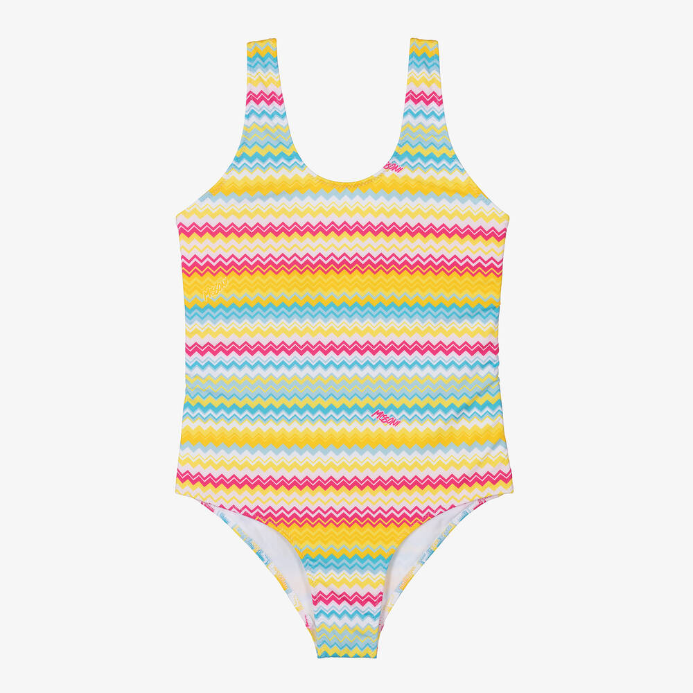 Missoni - Teen Girls Multicolour Zigzag Swimsuit | Childrensalon