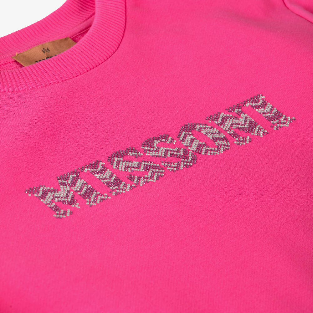 Missoni-Teen Girls Pink Cotton Sweatshirt Dress | Childrensalon Outlet