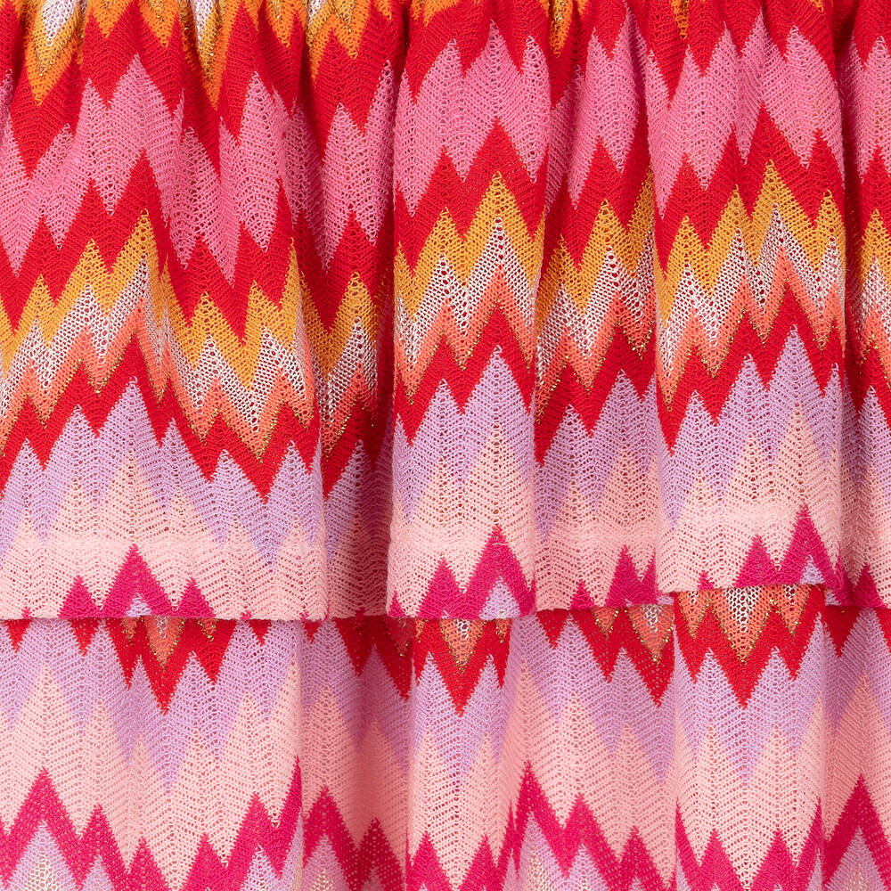 Missoni-Teen Girls Pink Knitted Zigzag Dress | Childrensalon Outlet