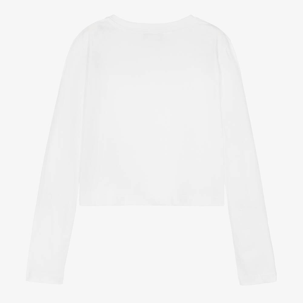 Missoni-توب تينز بناتي قطن عضوي لون أبيض | Childrensalon Outlet