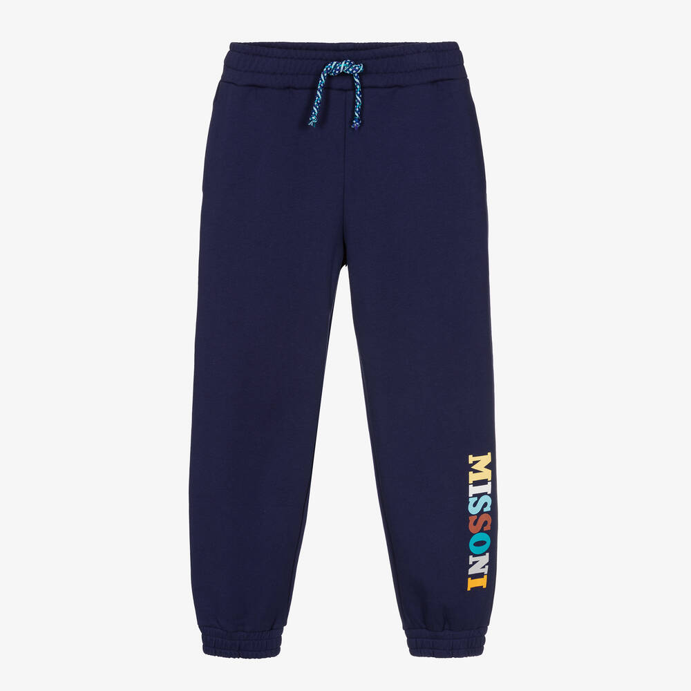 Missoni - Teen Navy Blue Logo Joggers | Childrensalon