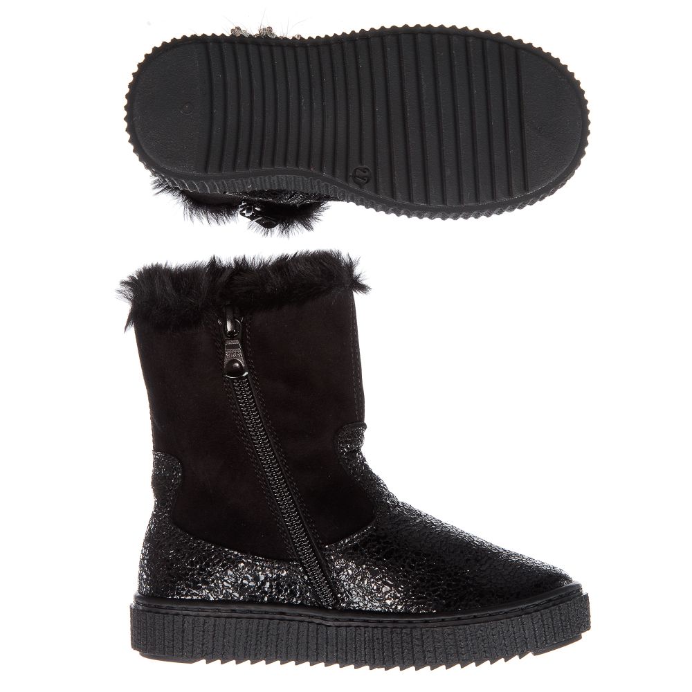 Carla 3M BOBBLEKIDS Little Girls Black Soft Leather Shoes Carla 3M BOBBLEKIDS Little Girls Black Soft Leather Shoes