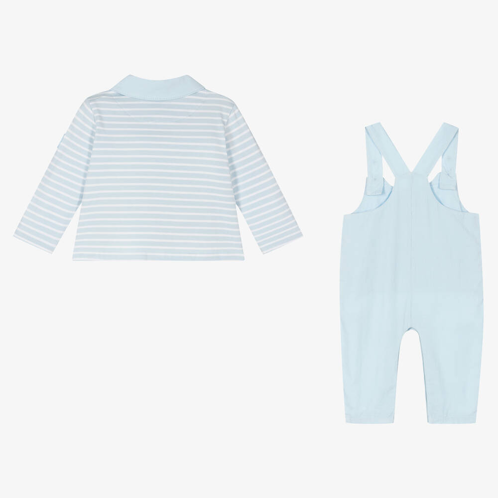 Mitch & Son-Baby Boys Blue Corduroy Dungarees Set | Childrensalon Outlet
