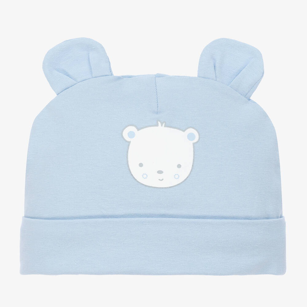Mitch & Son-Baby Boys Blue Cotton Hat | Childrensalon Outlet