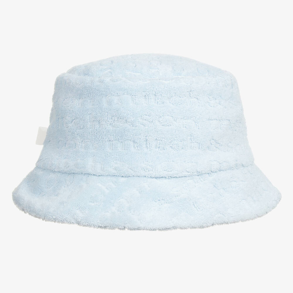 Mitch & Son-Baby Boys Blue Cotton Terry Bucket Hat | Childrensalon Outlet