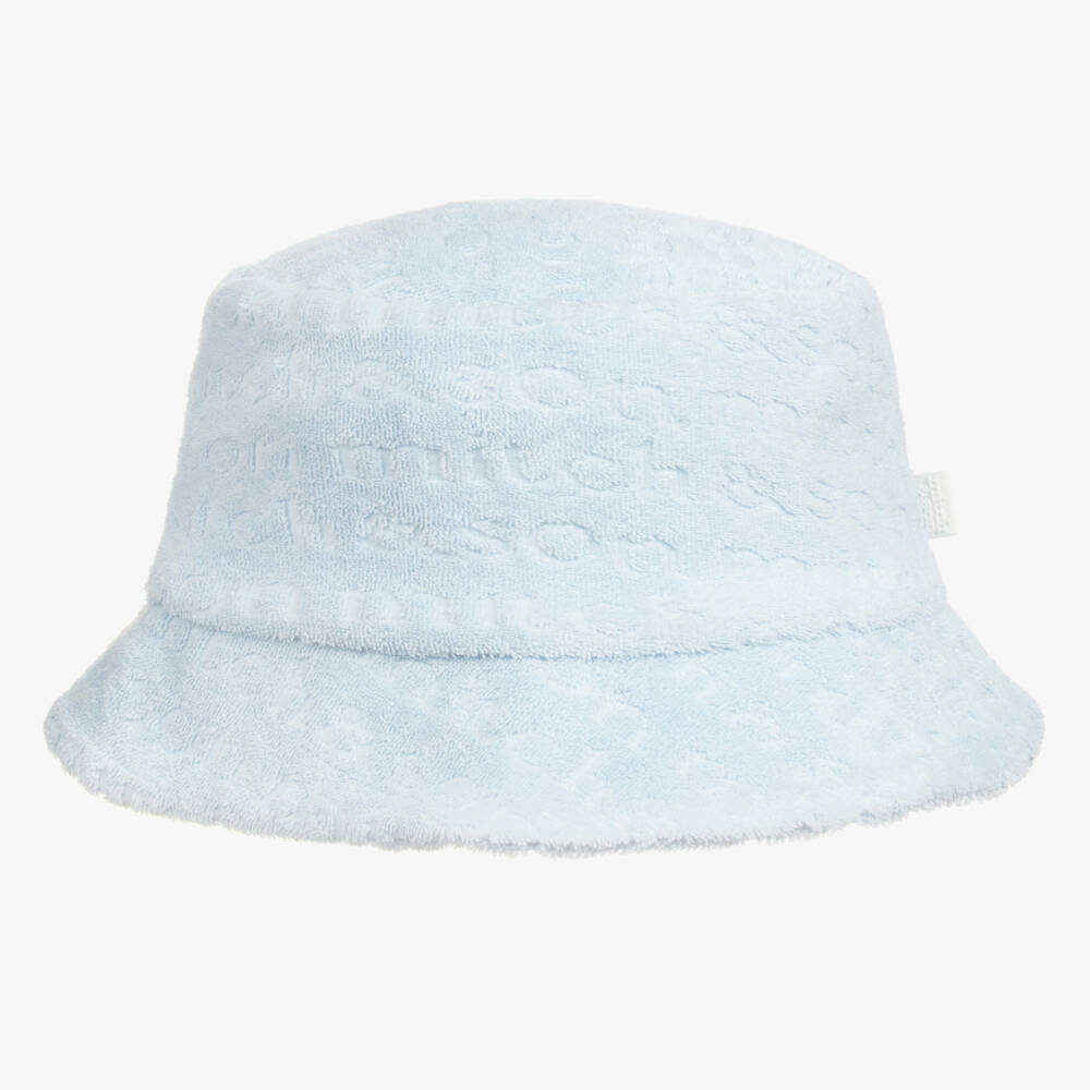 Mitch & Son-Baby Boys Blue Cotton Terry Bucket Hat | Childrensalon Outlet