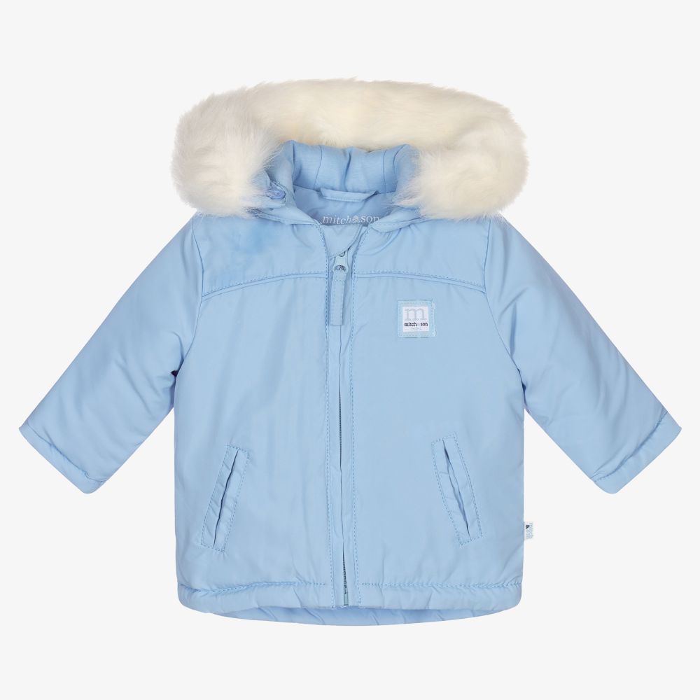 Mitch & Son - Baby Boys Blue Padded Jacket | Childrensalon