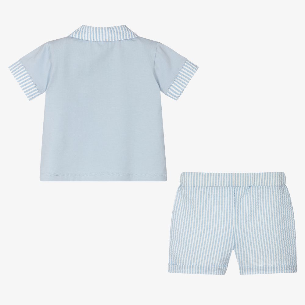 Mitch & Son-Голубой топ и шорты для мальчиков | Childrensalon Outlet