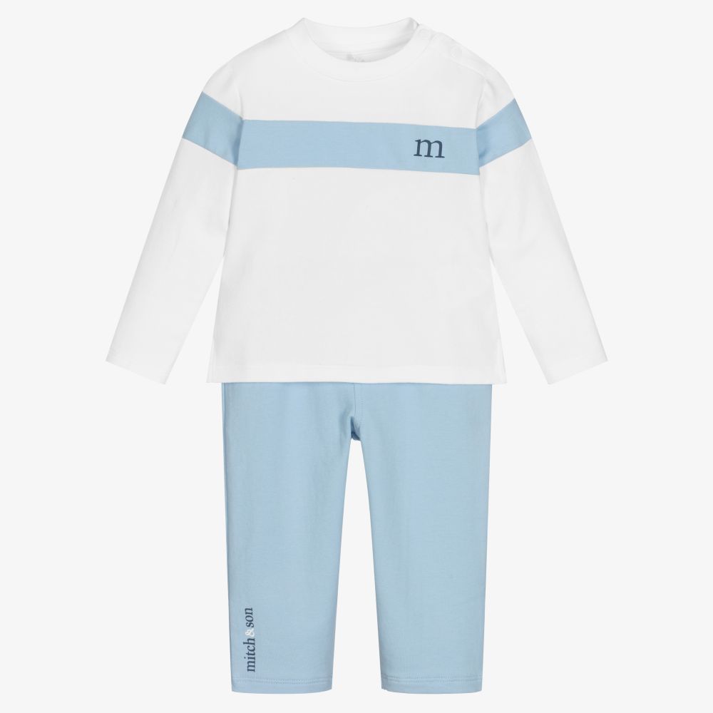 Mitch & Son - Baby Boys Cotton Trouser Set | Childrensalon