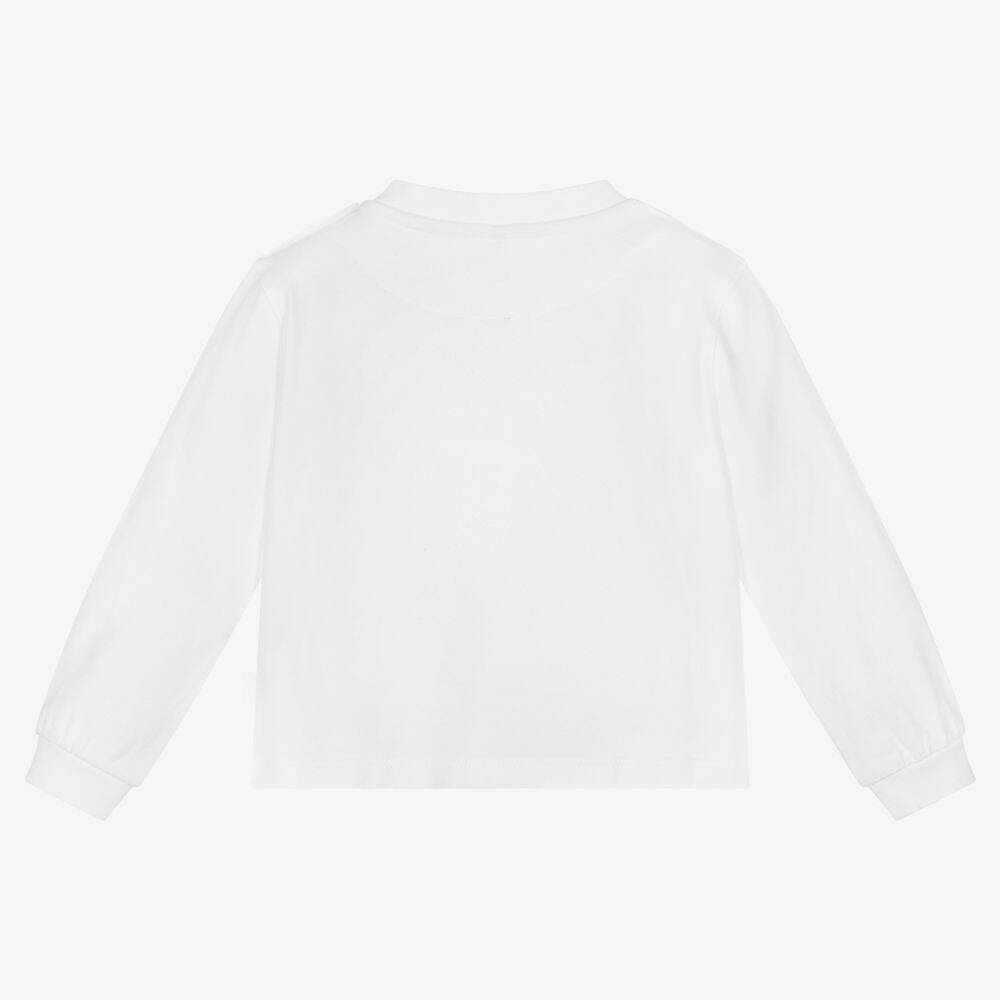 Mitch & Son-Baby Boys White Cotton Top | Childrensalon Outlet