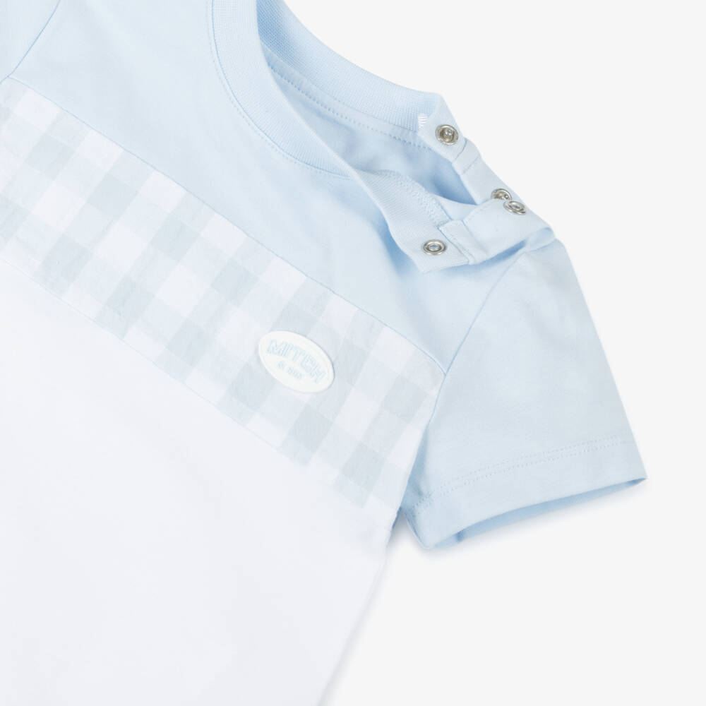 Mitch & Son-Летний комплект в синюю клетку для мальчиков | Childrensalon Outlet