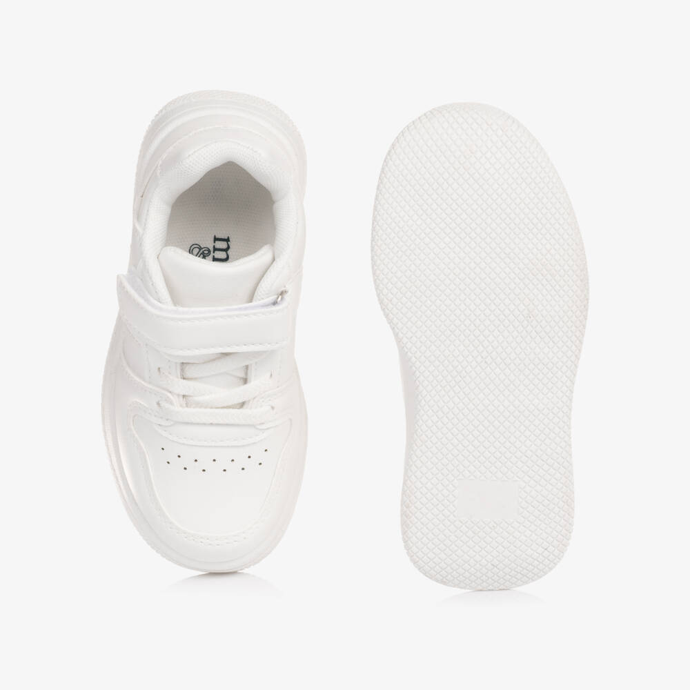 Mitch & Son-Blue & White Logo Trainers | Childrensalon Outlet