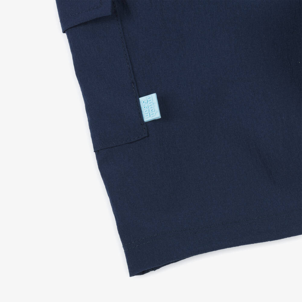 Mitch & Son-Boys Adventure Blue Cargo Shorts | Childrensalon Outlet