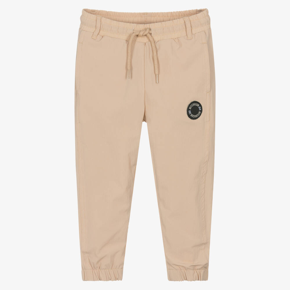 Mitch & Son-بنطلون جوجرز بيج قطني للأولاد | Childrensalon Outlet