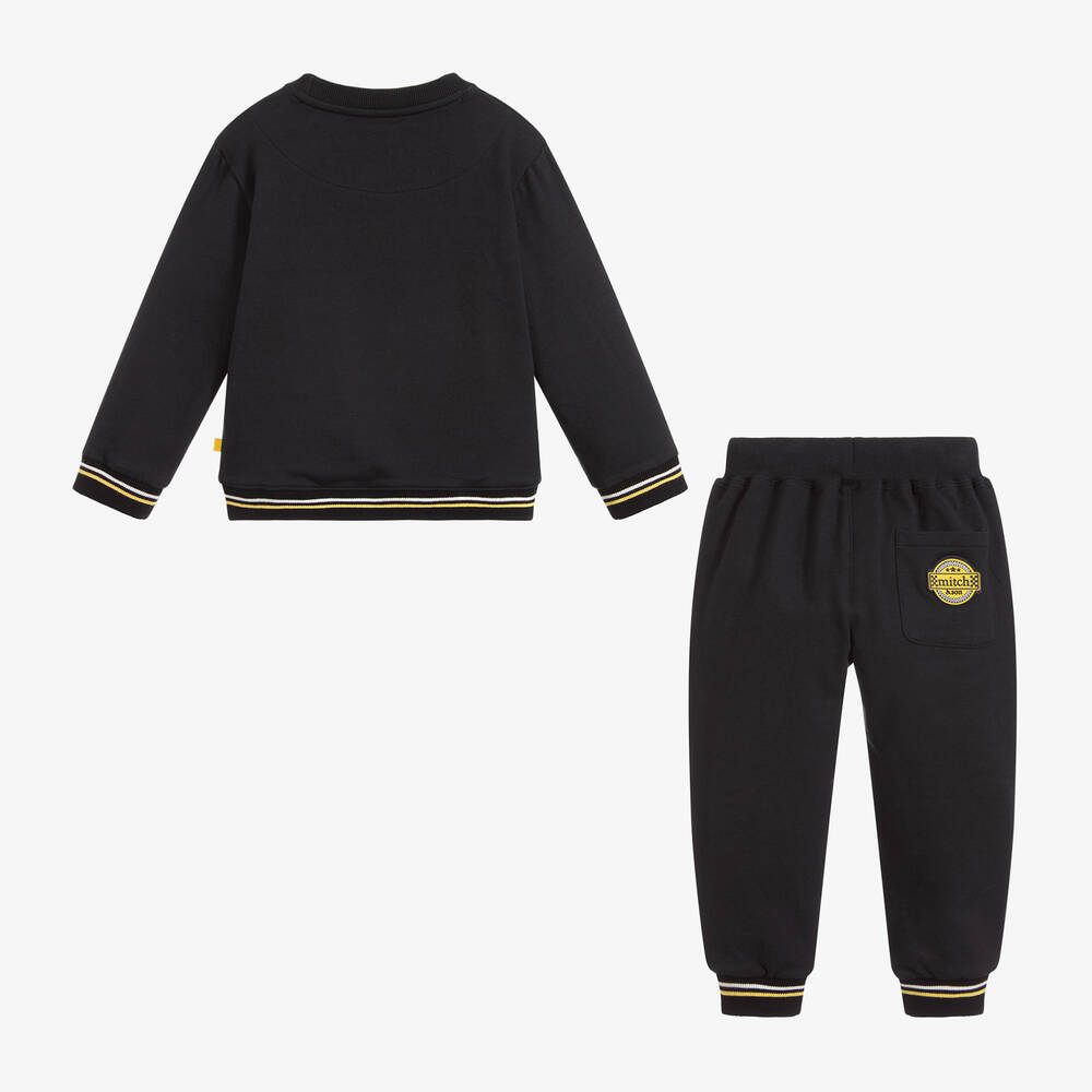 Mitch & Son-Черный спортивный костюм из хлопка для мальчиков | Childrensalon Outlet
