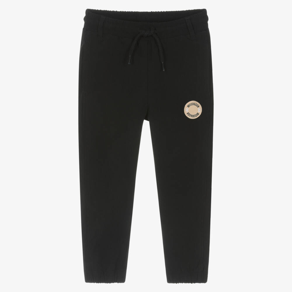 Mitch & Son-Чёрные эластичные джоггеры для мальчиков | Childrensalon Outlet
