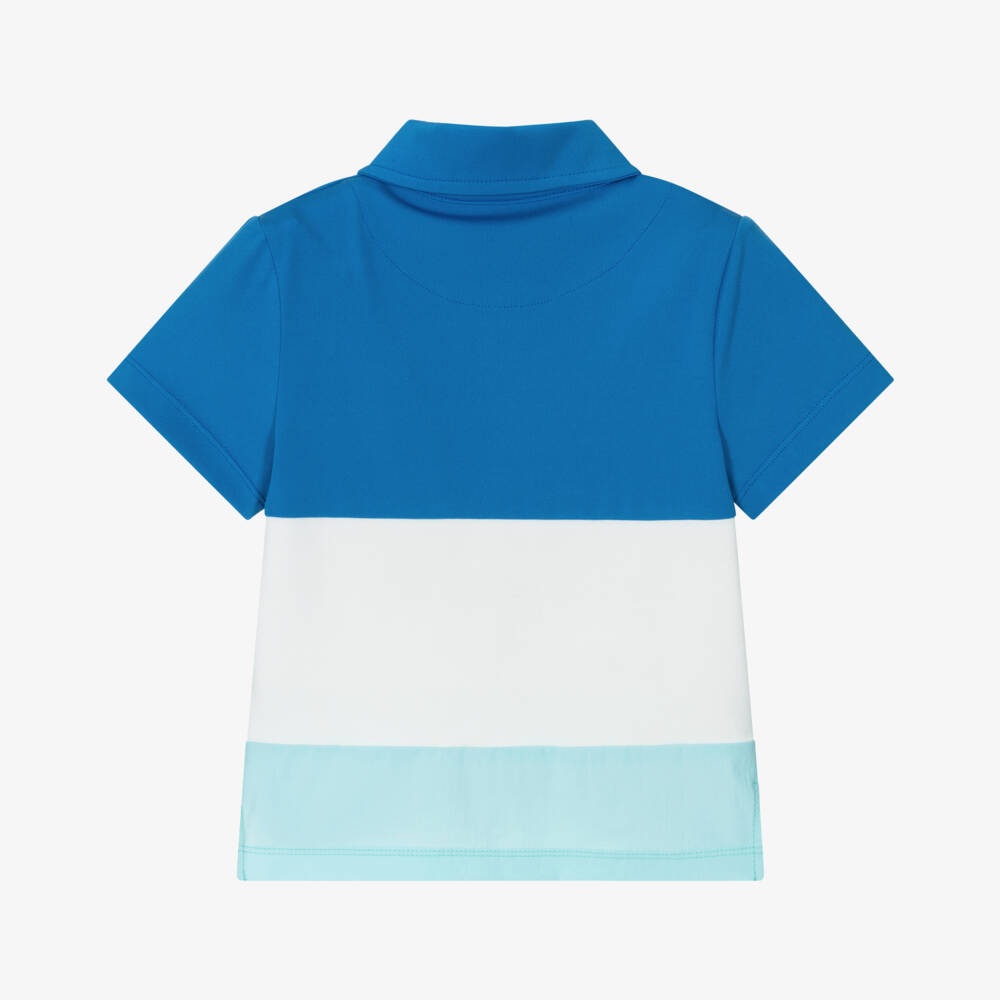 Mitch & Son-Boys Blue Block Polo Top | Childrensalon Outlet