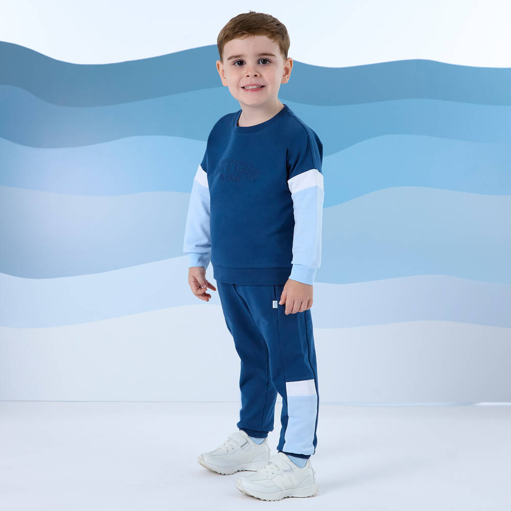 Mitch & Son-Комплект из хлопка синий для мальчиков | Childrensalon Outlet
