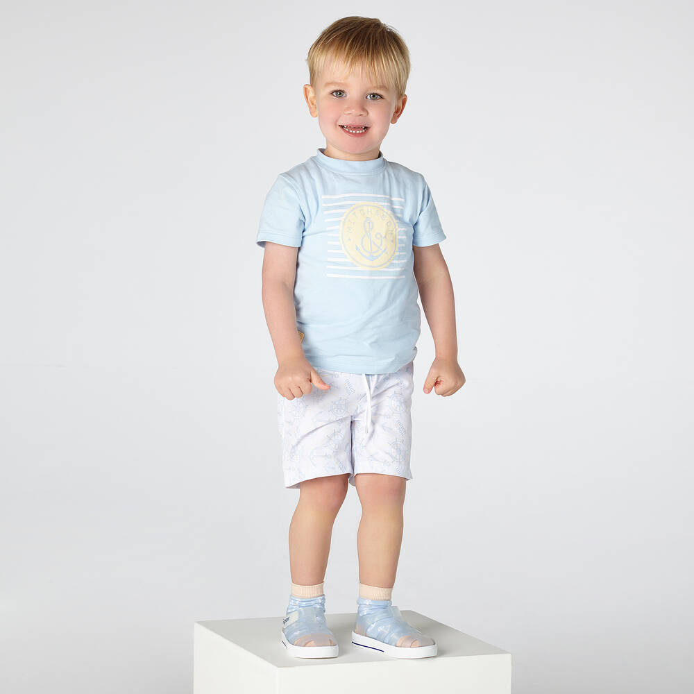 Mitch & Son-Голубая футболка для мальчиков | Childrensalon Outlet